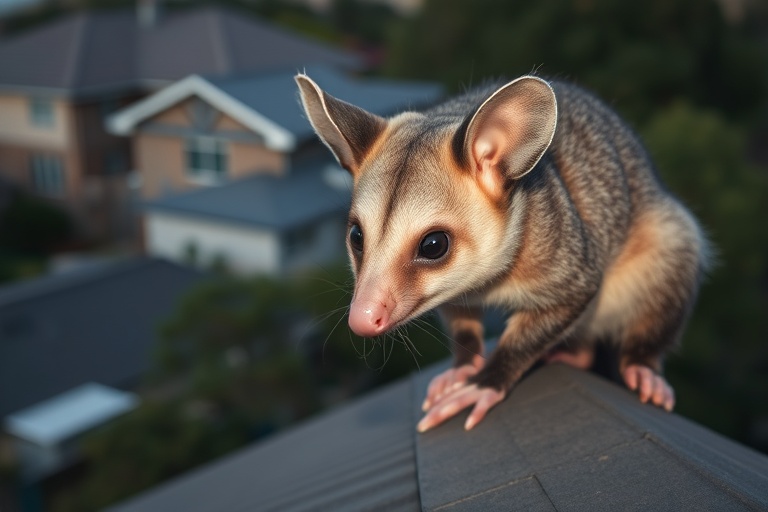 Possum in Eltham residential area