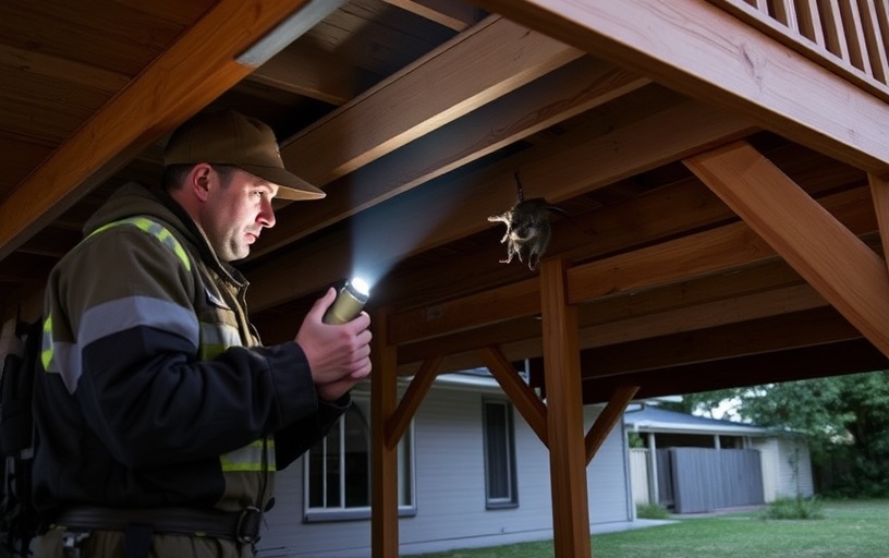 Under Deck Possum Removal in Eltham